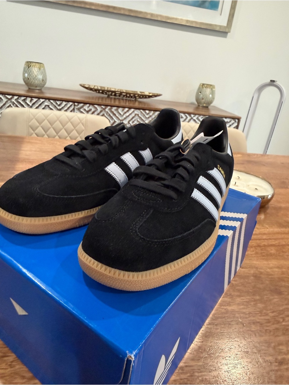 Adidas Samba OG  Classic Men's Black/White Suede Sneakers